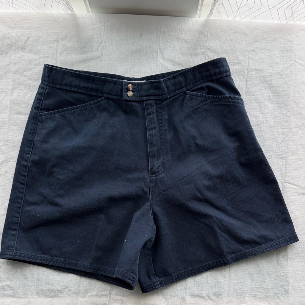 Tapemeasure Classic Navy Blue Womenâs Shorts